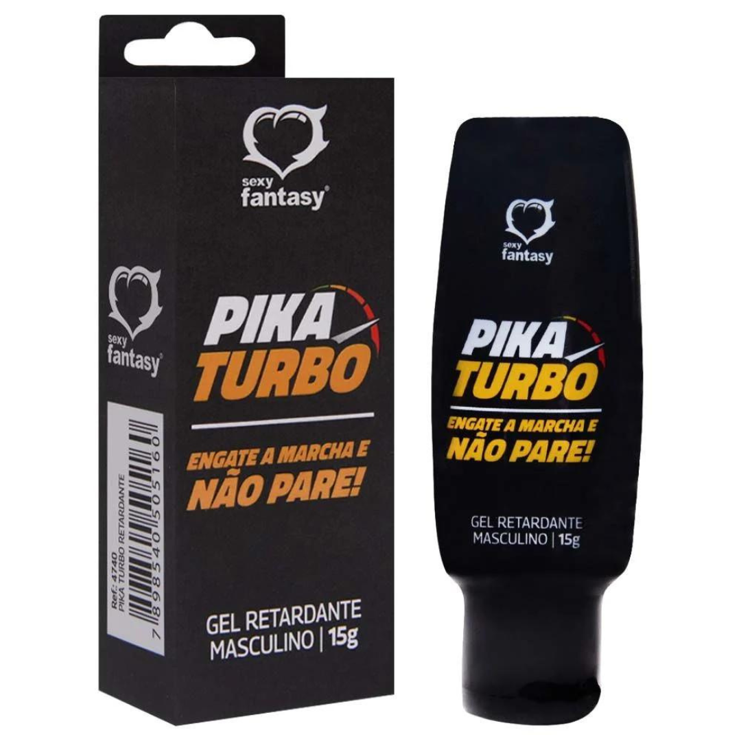 Pika Turbo Gel Retardante Masculino 15G Sexy Fantasy Loja Pimenta