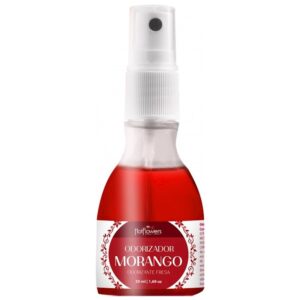 Odorizador Ambientador Perfume Morango 50ml Hot Flowers - Sexshop