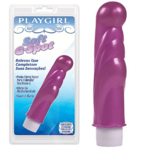 Vibrador ponto G - Soft G-Spot com relevos rosa - Sex shop