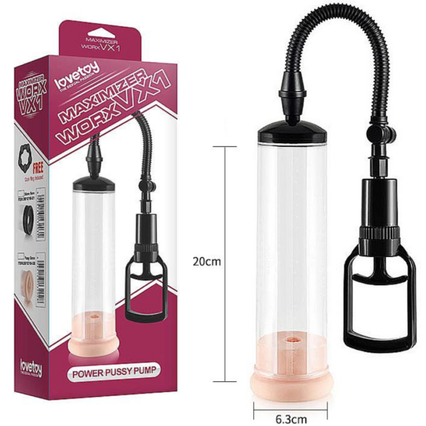 Bomba Peniana Maximizer Worx Vx1 Anel Bege - Sex shop