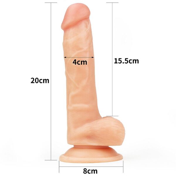 Pênis com Ventosa Realístico - Dude III - Lovetoy 8.0 - Sex shop - Image 8