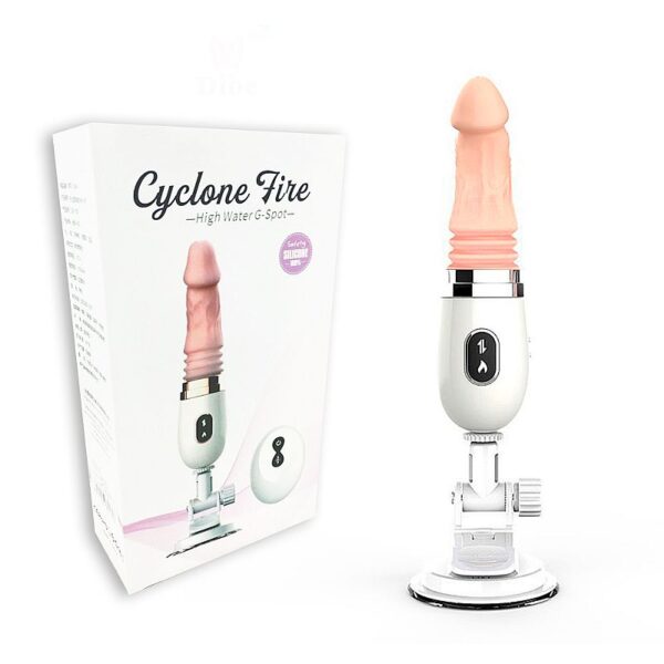 Pênis Rotativo e com Sistema de Vai e Vem - Maquina de Sexo Cyclone Fire I - Dibe - Image 3