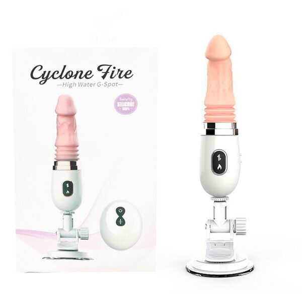 Pênis Rotativo e com Sistema de Vai e Vem - Maquina de Sexo Cyclone Fire I - Dibe