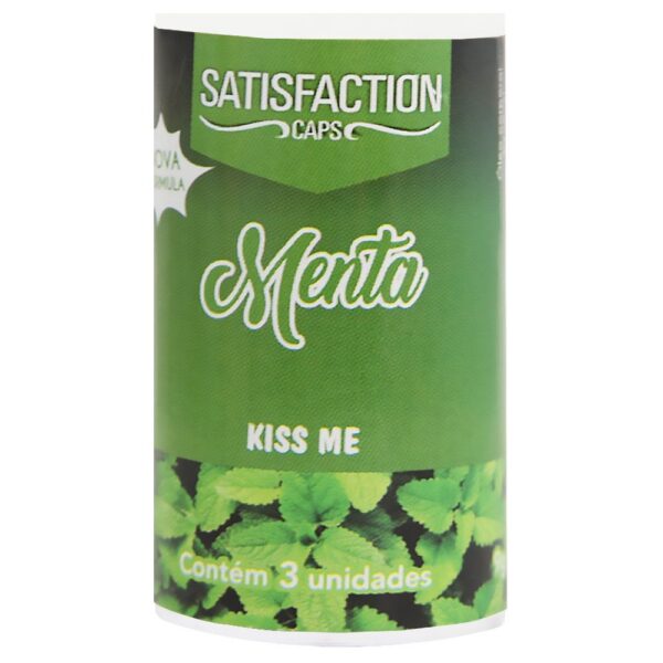 Bolinha Beijável Menta Kiss Me 03 Unidades Satisfaction