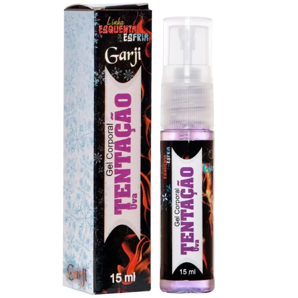 Tentação Excitante Uva Spray 15ml Garji - Sexshop
