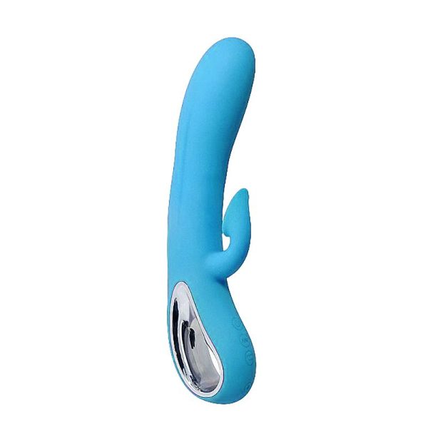 Vibrador AZUL com Estimulador Clitoriano com Sucção, e 12 Modos de Vibração - ROMANCE MASSAGE - Image 3