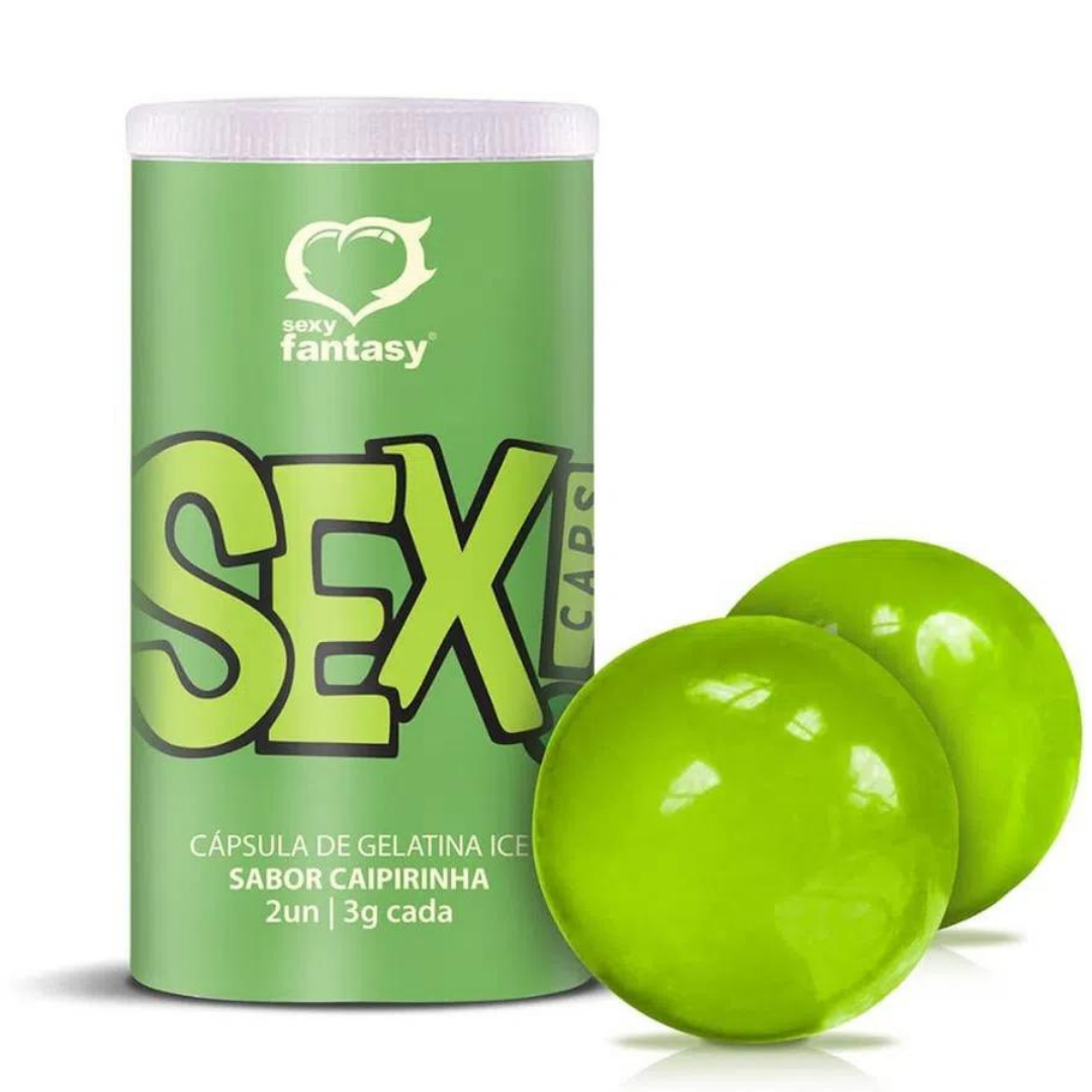 Bolinha Beijável Caipirinha ICE Sex Caps 02 Unidades Sexy Fantasy - Sexshop
