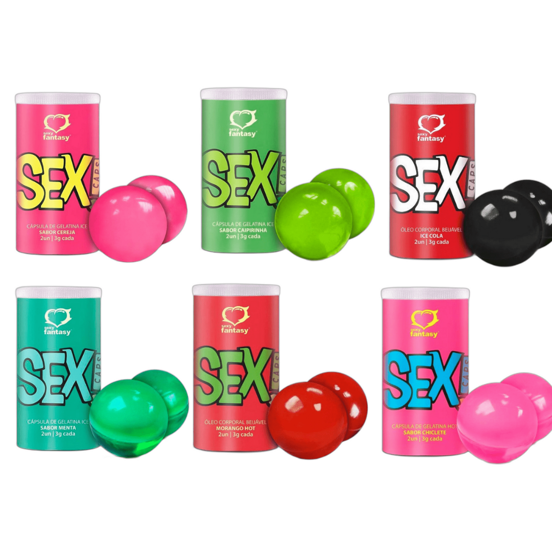 Bolinha Beijável Caipirinha ICE Sex Caps 02 Unidades Sexy Fantasy - Sexshop - Imagem 2