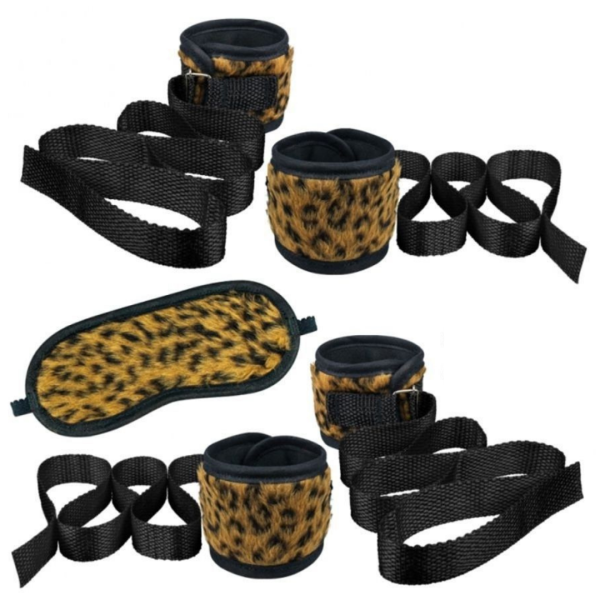 Kit Para Bondage Feito de Pelúcia Onça Ktoy - Image 7
