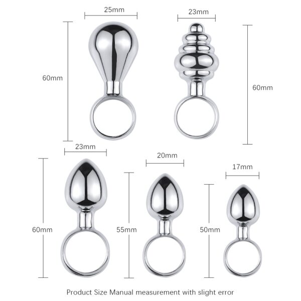 Plug Anal ondulado Pequeno com Anel de Segurança - Sex shop - Image 2