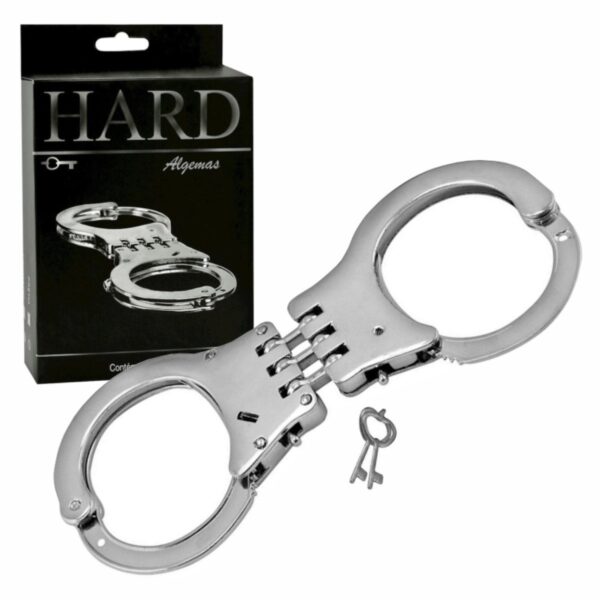 Algema Ultra Resistente em Metal Prata - HARD - Sex shop