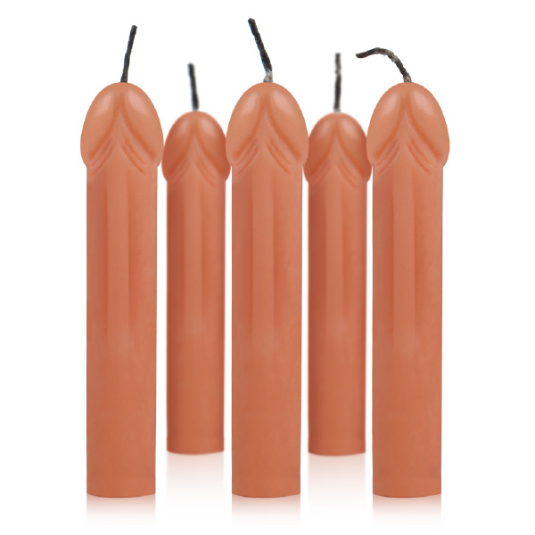 Jogo de 5 velas em formato pênis - Sex Shop - Imagem 2