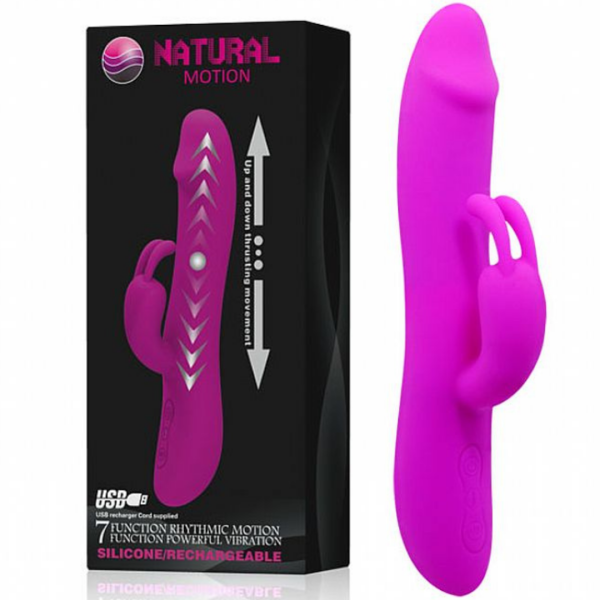 Vibrador em Silicone Recarregável com 7 Funções - NATURAL MOTION - Sexshop