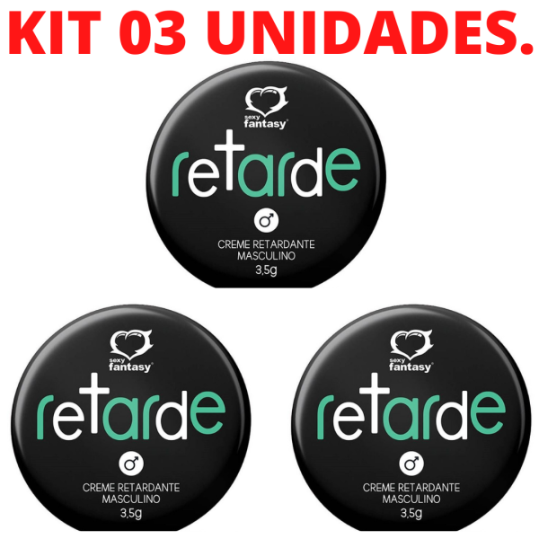 Kit 03 Retardante Masculino Em Pomada Retarde 7,5G Sexy Fantasy - Image 2