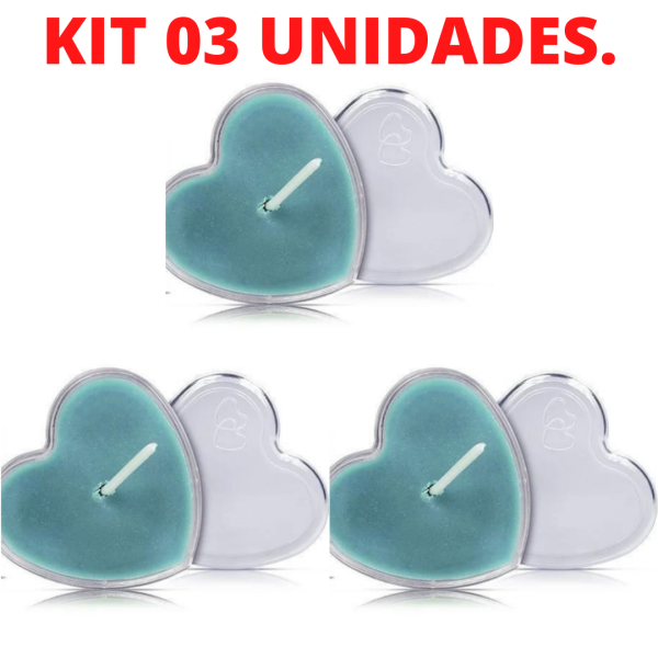 Kit 03 Vela Beijável em Creme sabor Menta 20gramas - Sex shop - Image 2