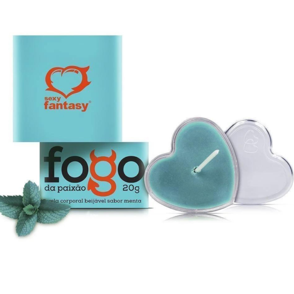 Kit 03 Vela Beijável em Creme sabor Menta 20gramas - Sex shop - Image 5