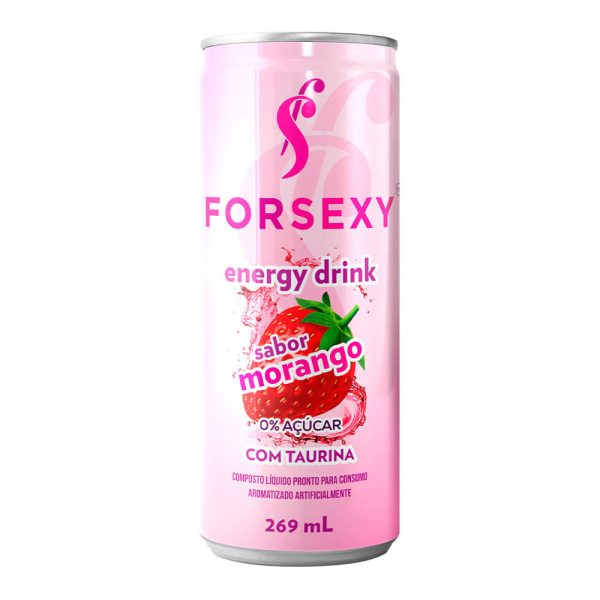 Energético For Sexy Energy Drink Morango 269ml - Sex shop