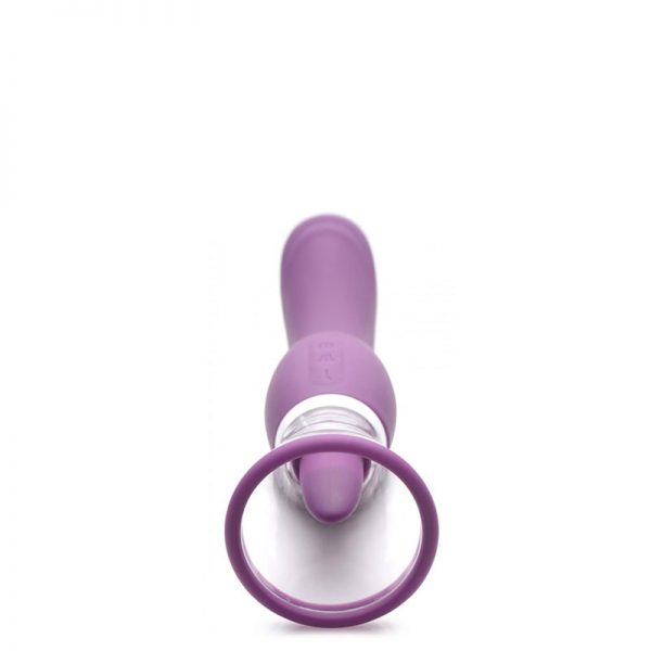 Vibrador Recarregável com Penetrador e Bomba Vaginal e Língua Estimuladora - Image 6