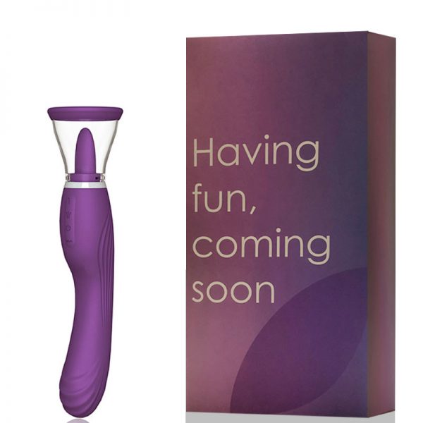 Vibrador Recarregável com Penetrador e Bomba Vaginal e Língua Estimuladora - Image 10