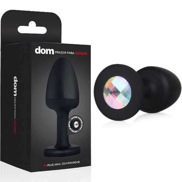 Plug Anal com Brilhante e Sistema de Pompoar interno - P5 - Sexshop