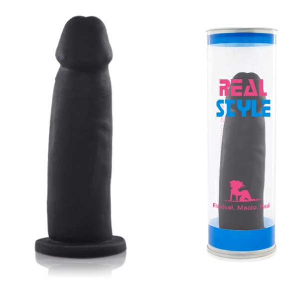 Pênis Real Peter Style Preto 4x15,5 cm