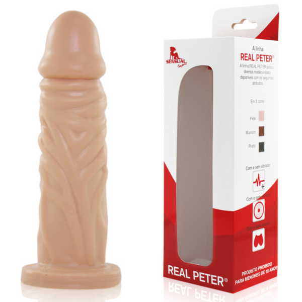 Pênis Real Peter Realístico Enrugado 14 x 3,8 cm