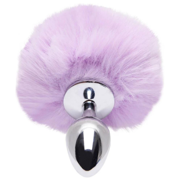 Plug Anal em Aço Pompom de Coelho – Lilas - 7,7cm X 2,9cm - Image 6