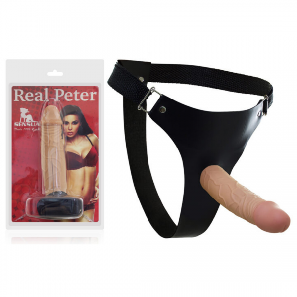 Pênis Real Peter Perfect com Cinta - 17,5 x 4cm - Sex Shop