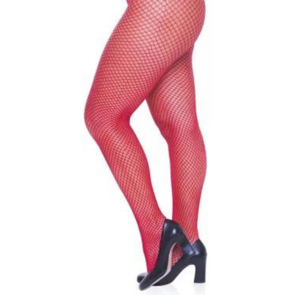 Meia Calça Arrastão Vermelho - Sex Shop - Image 4