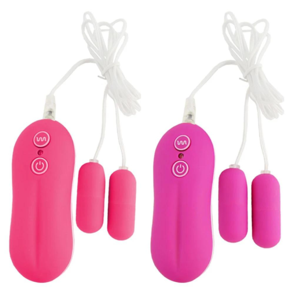Cápsula dupla vibratória com 10 vibrações impulse - APHRODISIA - Sexshop - Image 2