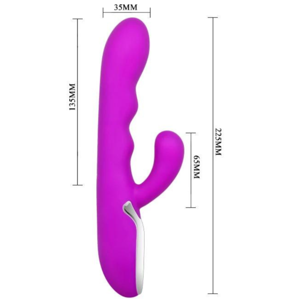 Vibrador Hot com Estimulador do Clitóris 10 Vibrações Recarregável - Image 2
