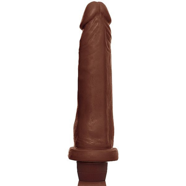 Prótese Realistica Marrom com vibrador 10 - 18,5x4,5 cm - Image 2