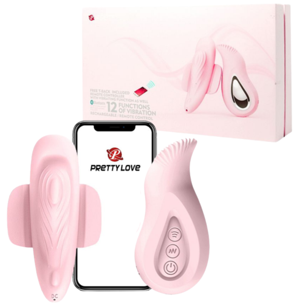 Calcinha Vibratória com Controle Wireless e Aplicativo para Smartphone - PRETTY LOVE FAIRY BOAT