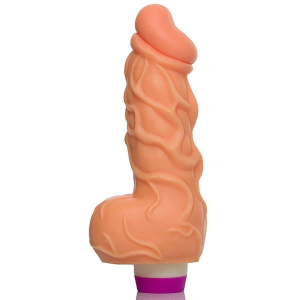 Pênis Prótese Big Boss com Escroto e Vibrador Pele - Sexshop - Image 2