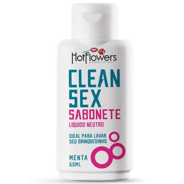Kit 03 Higienizador Sabonete Clean Sex Hot Flowers - Sexshop