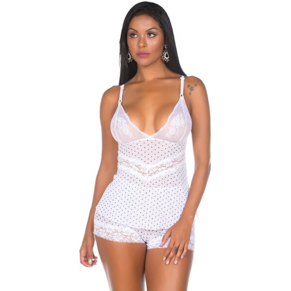 Short Doll Trend Branco Pimenta Sexy - Lingerie Sexy