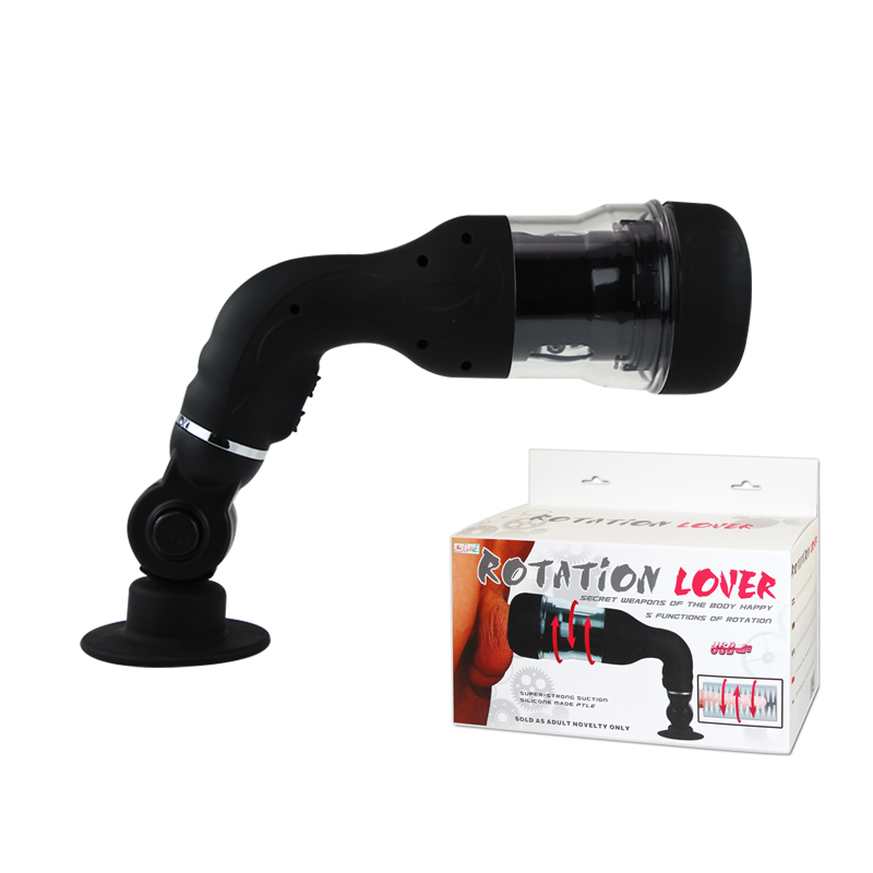 Masturbador Masculino Rotativo com 5 velocidades e ventosa - Rotation Lover USB - Sexshop