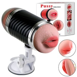 Masturbador Boca e Vagina com Ventosa - Super Forte II - Sex shop