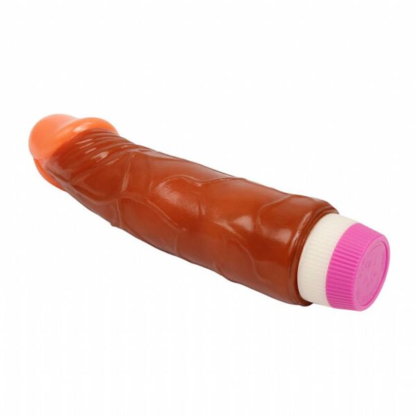 Pênis Realistico com Vibrador Negro 17x4,5 cm - Sex shop