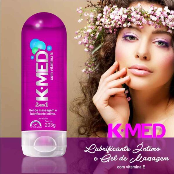 Gel de Massagem e Lubrificante Íntimo 2 em 1 Joy 200ml K-MED - Sexshop