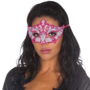 Mascara Sensual Pink e Branco 50tons de Cinza Pimenta Sexy - Sex shop