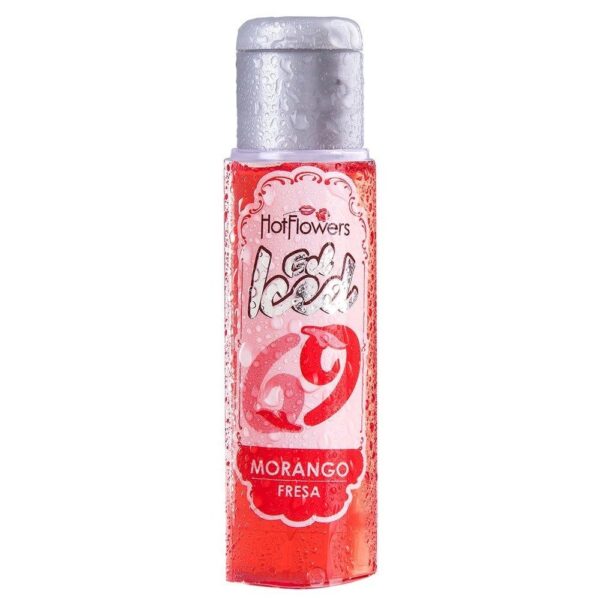 Gel Gelado Aromatizante Sabor Morango 35ml HotFlowers - Sexshop