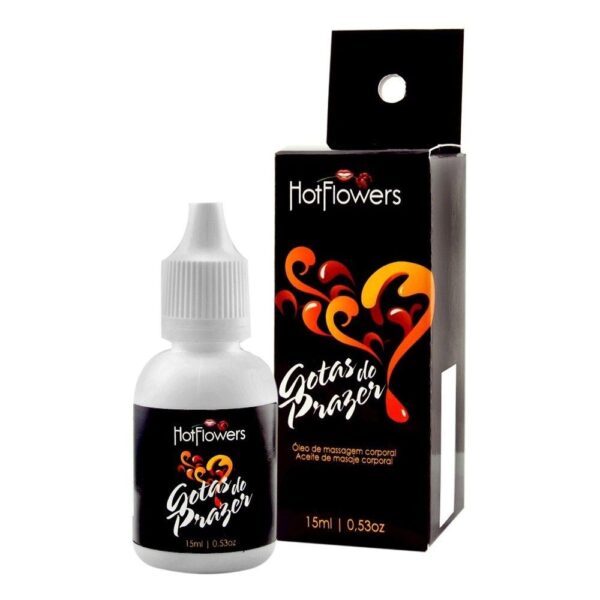 Gotas do Prazer Óleo de Massagem intima 15ml Hot Flowers - Sexshop