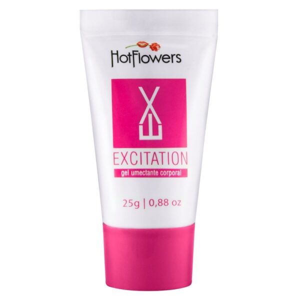 Kit 10 Excitation Bisnaga Rosa 25g HotFlowers - Sexyshop