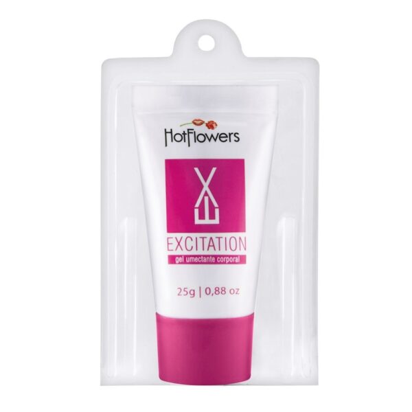 Kit 10 Excitation Bisnaga Rosa 25g HotFlowers - Sexyshop