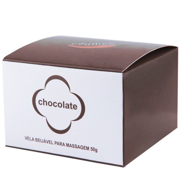 Vela de Massagem Beijável 50gramas Chillies - Chocolate - Sexshop