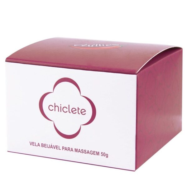 Vela de Massagem Sensual Beijável 50gramas Chillies - Chiclete - Sexshop