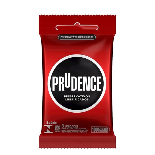 Preservativo Prudence Tradicional Lubrificado 3 unid - Sex shop