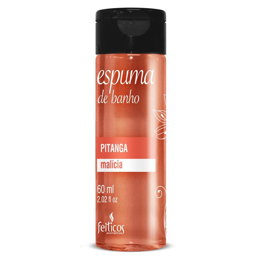 Espuma de Banho Pitanga Malícia 60ml Feitiços - Sexshop