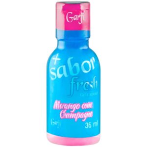 Mais Sabor ! Gel Comestível Gelado Morango com Chamapanhe Garji - Sexshop